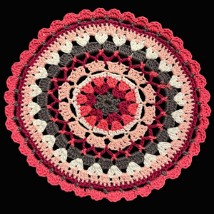 Crochet Doily, Placemat, Trivet, 100% Cotton,  Handmade by Seller, 12"
